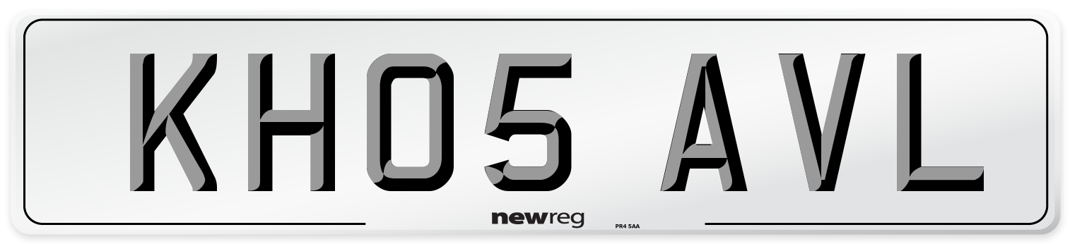 KH05 AVL Number Plate from New Reg